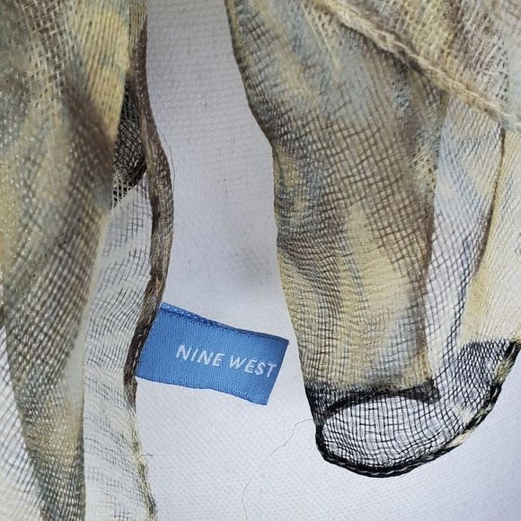 Nine West Lightweight Palm Leaves Scarf - Picture 5 of 5